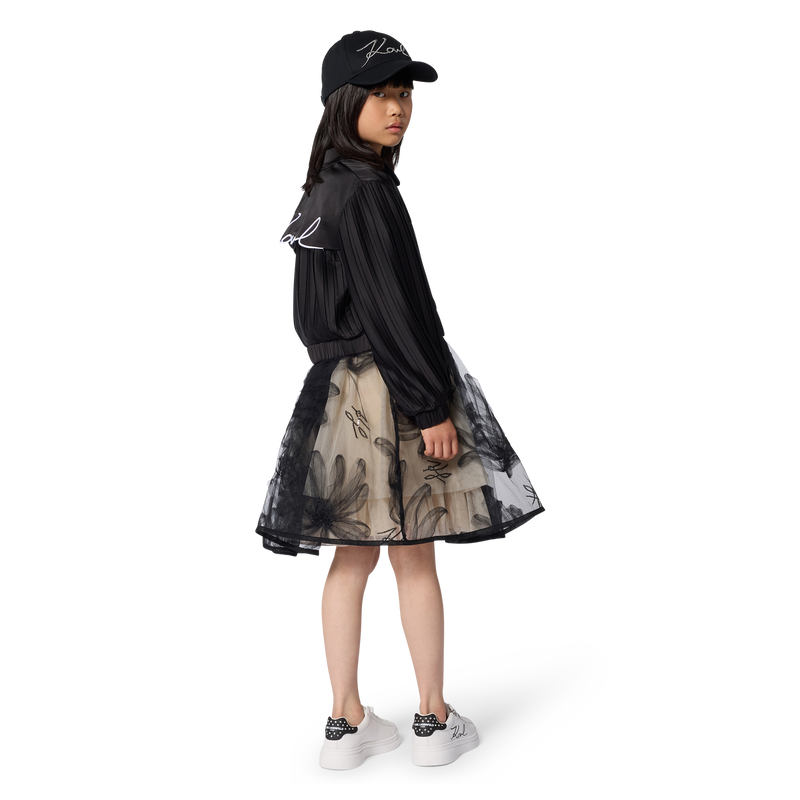 Pleated Sleeve Jacket KARL LAGERFELD KIDS 
                        GIRL