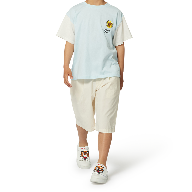 Plain cotton Bermuda shorts KENZO KIDS 
                        BOY