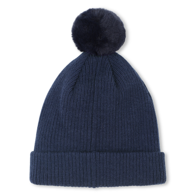 Fleece pompom knit hat TIMBERLAND BOY