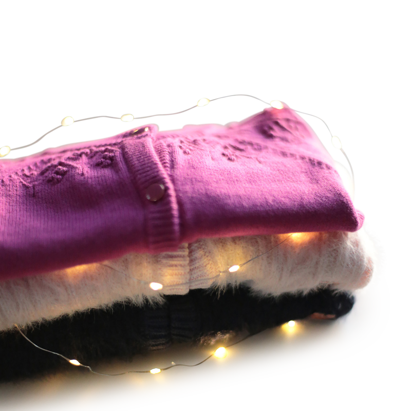 Decorative Knitted Cardigan CARREMENT BEAU 
                        GIRL