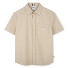 Loose linen and cotton shirt BOSS 
                    BOY