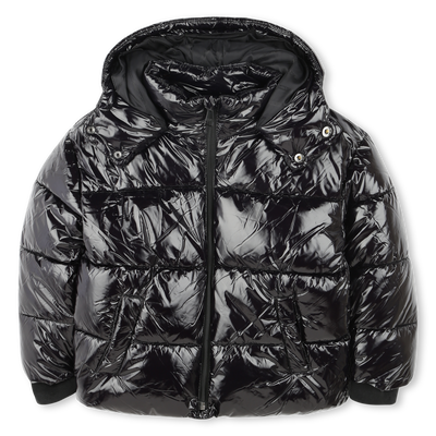 Shiny Water-Repellent Jacket KARL LAGERFELD KIDS GIRL