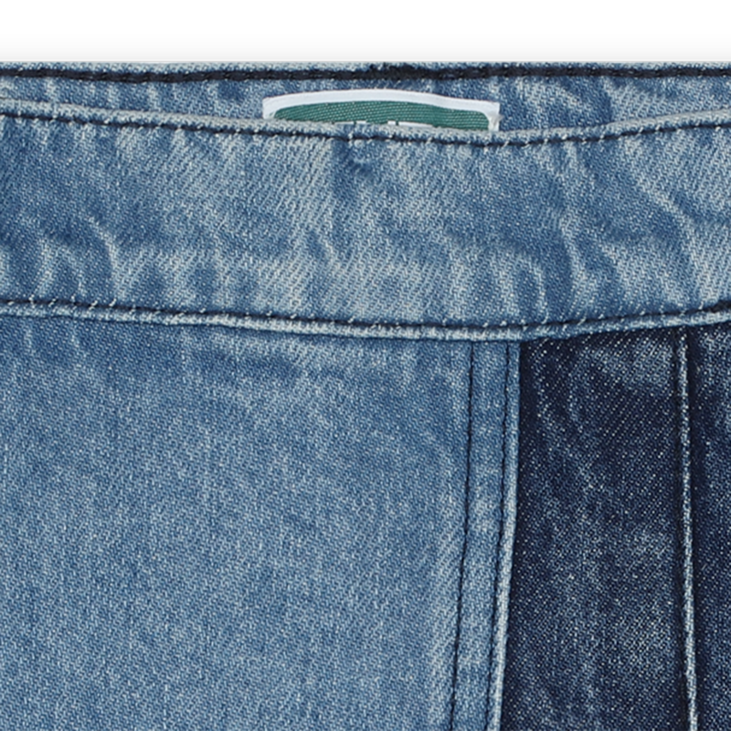 Embroidered denim shorts KENZO KIDS 
                    GIRL