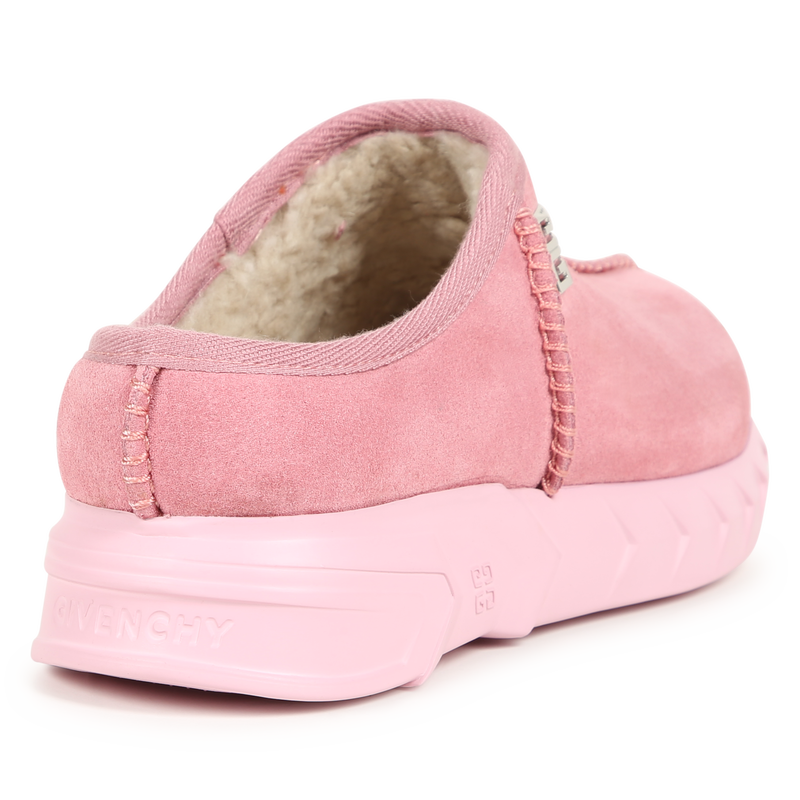 Fleece-Lined Leather Mules GIVENCHY 
                    GIRL