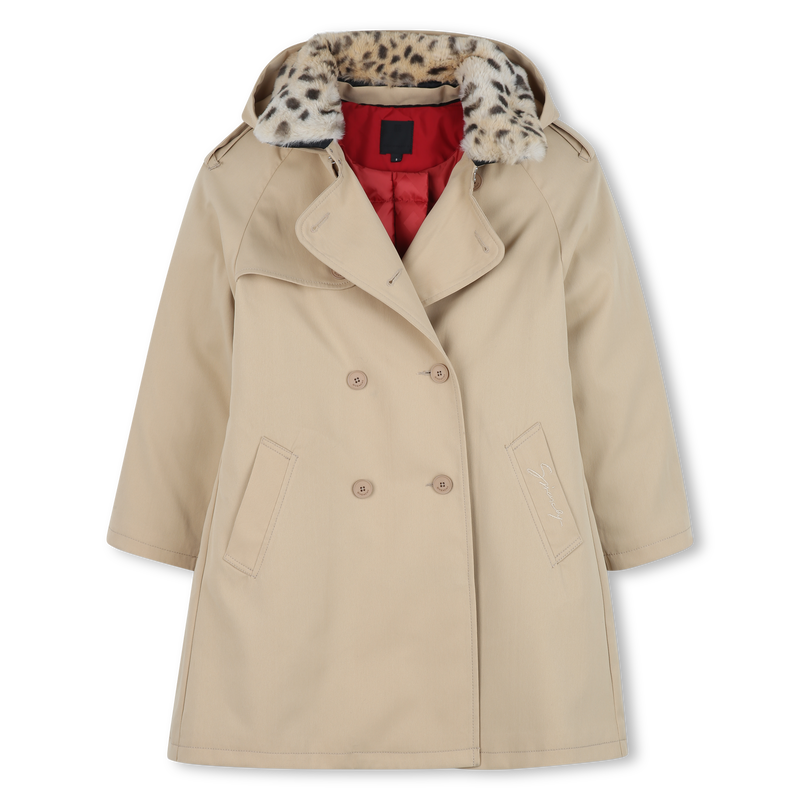 Hooded trench coat GIVENCHY 
                        GIRL