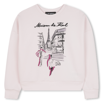 Long-sleeved sweatshirt KARL LAGERFELD KIDS GIRL