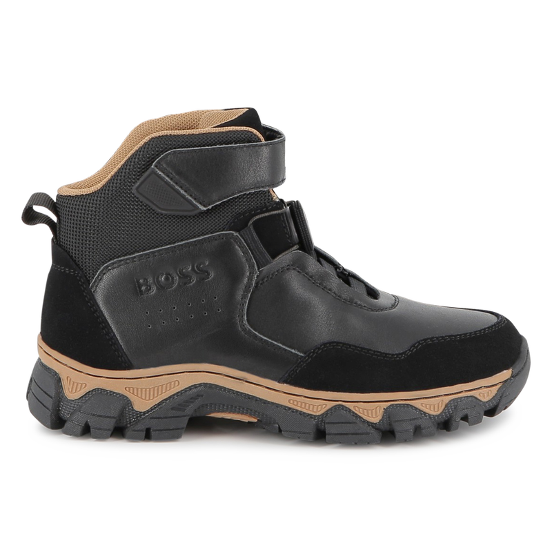 Mixed material ankle boot BOSS 
                    BOY