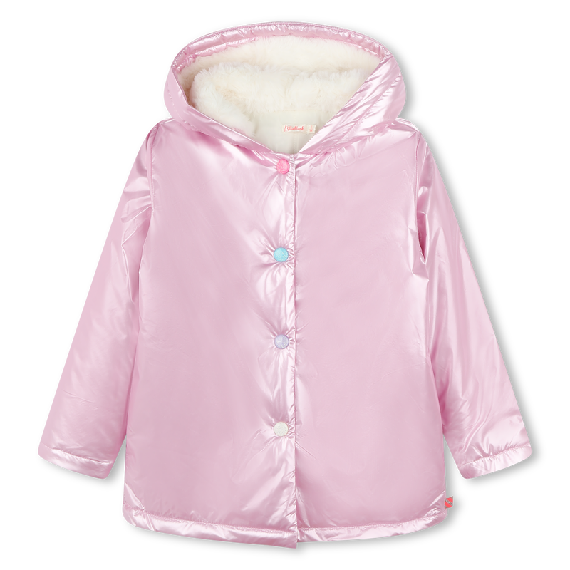 BILLIEBLUSH Iridescent hooded raincoat