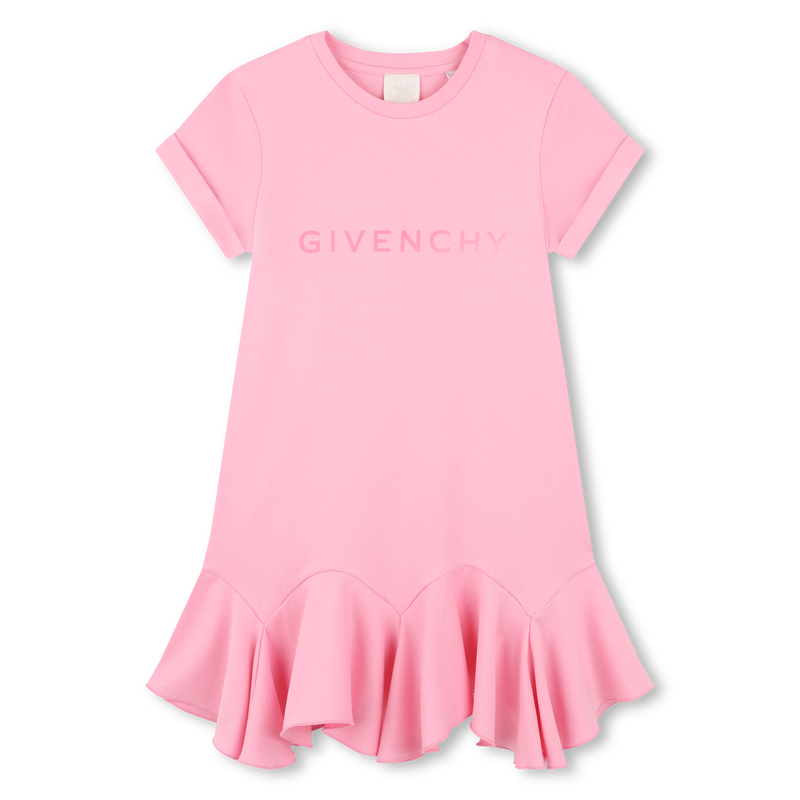 Ruffled cotton dress GIVENCHY 
                    GIRL