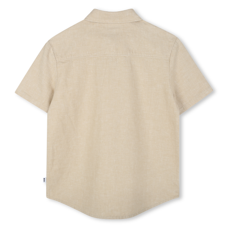 Loose linen and cotton shirt BOSS 
                        BOY