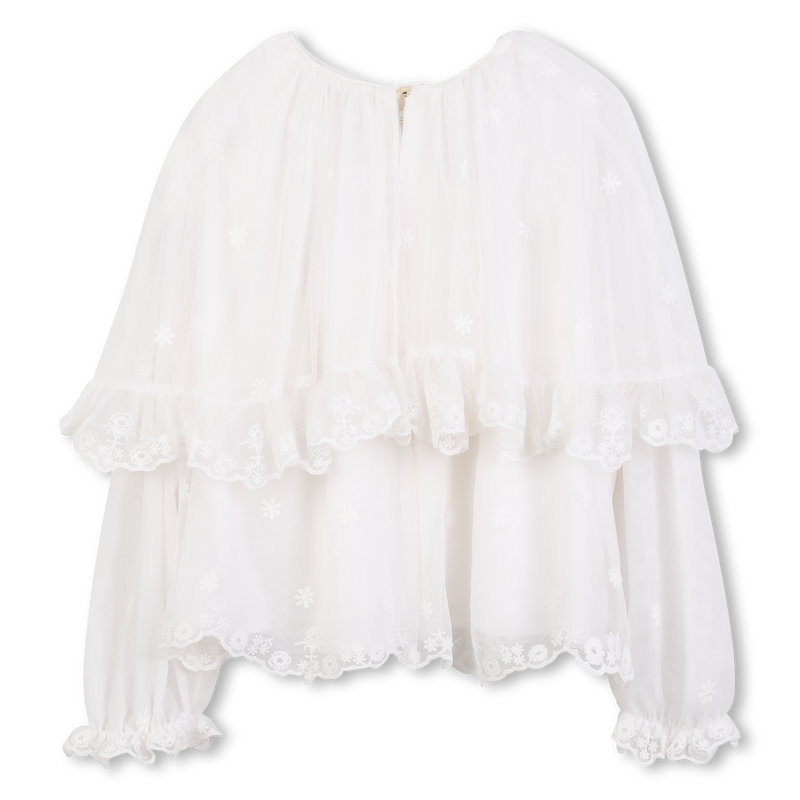 Blouse with ruffles and embroidery CHLOE 
                        GIRL