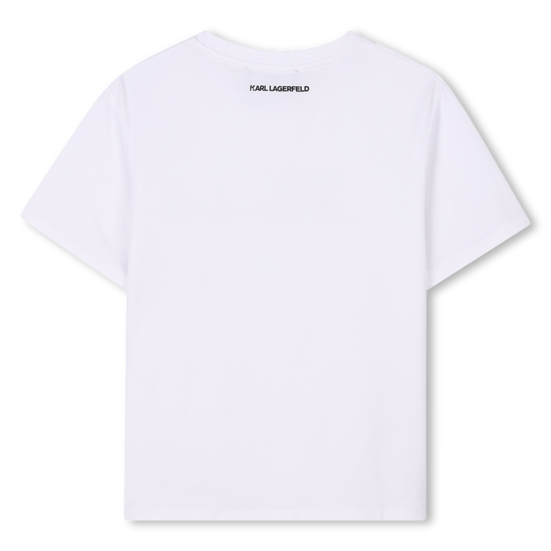 T-shirt with sequins KARL LAGERFELD KIDS 
                    GIRL