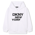 Raised print sweatshirt, WHITE, hi-res