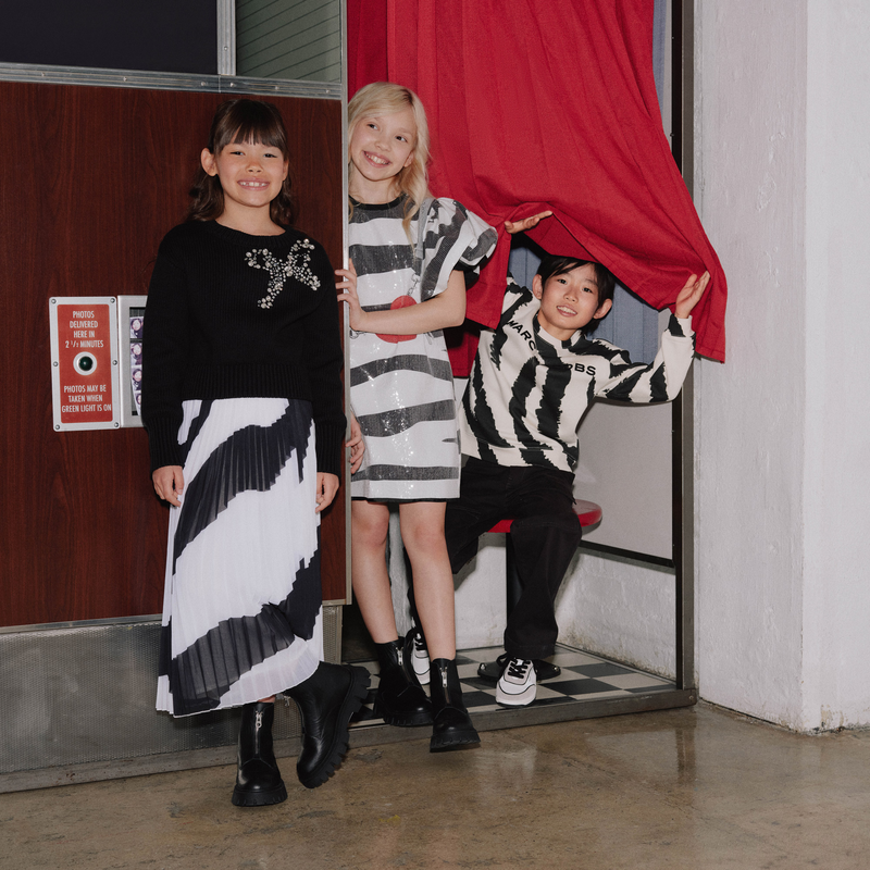 Dress with full zebra pattern MARC JACOBS 
                    GIRL