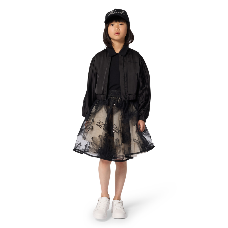 Pleated Sleeve Jacket KARL LAGERFELD KIDS 
                        GIRL
