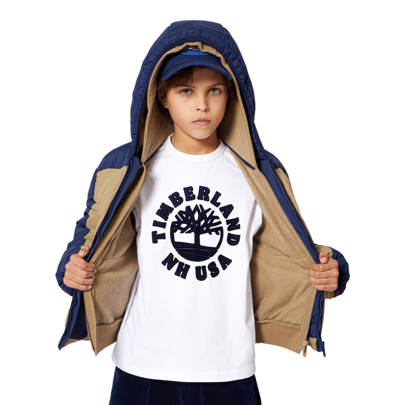 Water-repellent hooded down jacket TIMBERLAND 
                        BOY