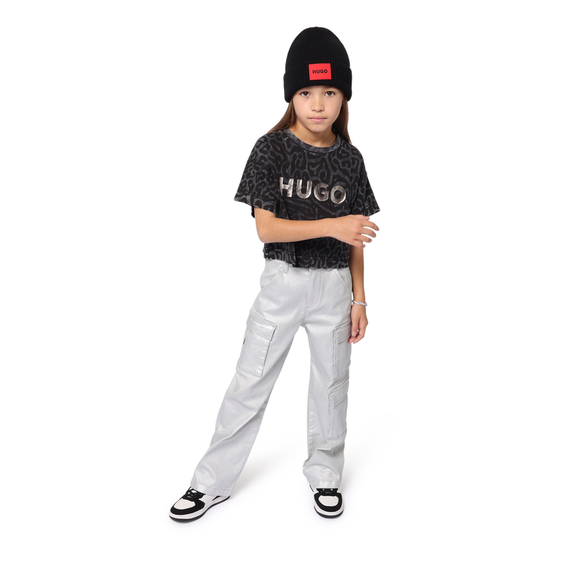 Multi-Pocket Silver Jeans HUGO 
                    GIRL