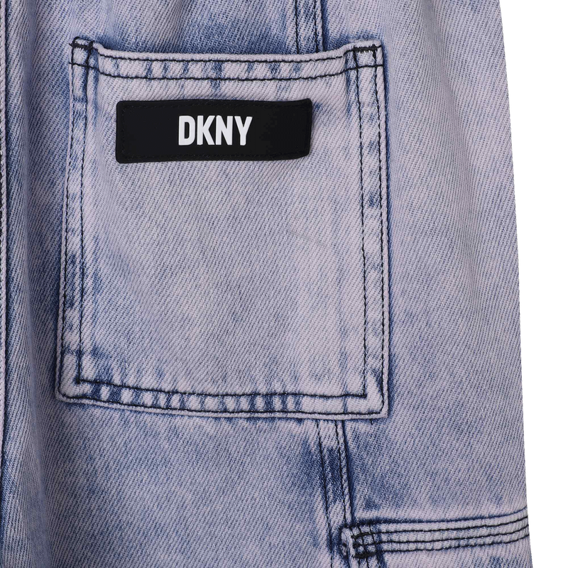 Cotton cargo jeans DKNY 
                    GIRL