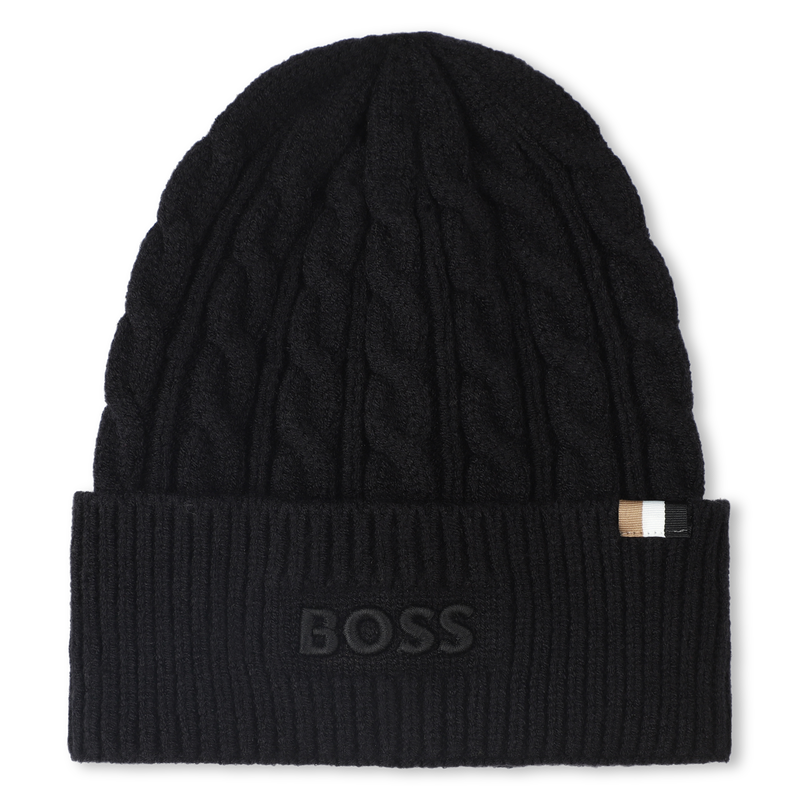 Cable knit beanie BOSS 
                    BOY