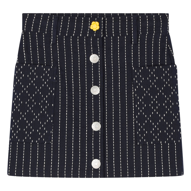Straight Press-Stud Skirt KENZO KIDS 
                    GIRL