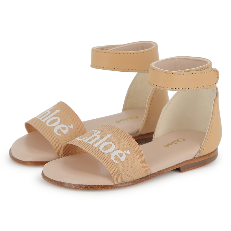 Printed leather sandals CHLOE 
                    GIRL