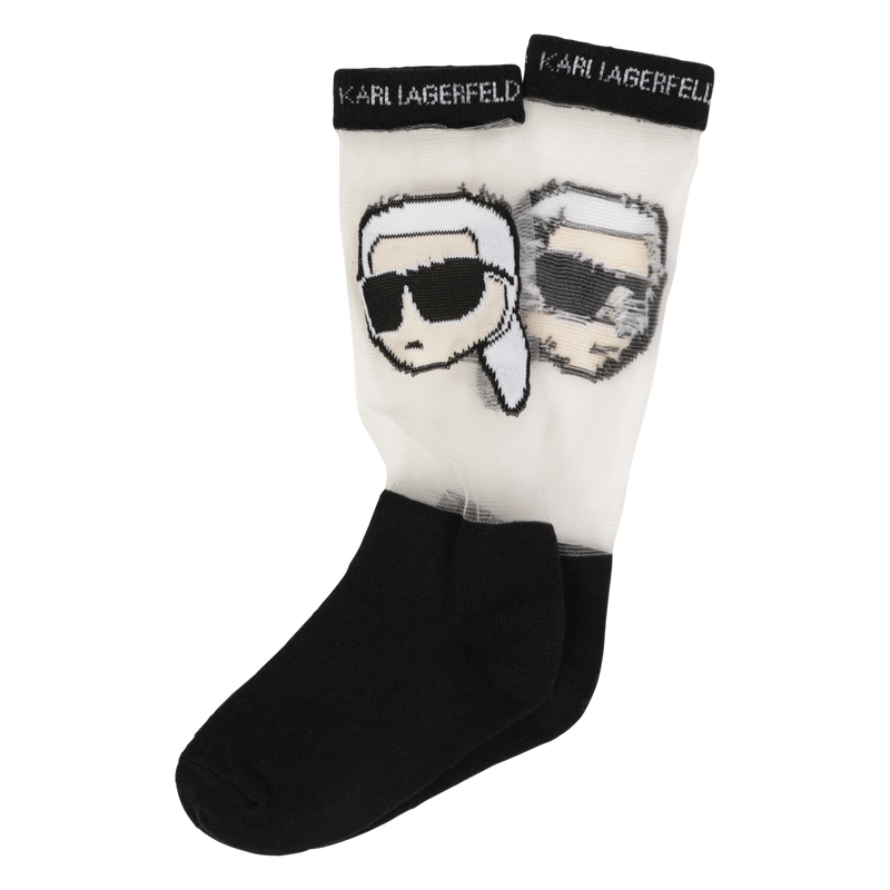 Openwork pattern socks KARL LAGERFELD KIDS 
                        GIRL