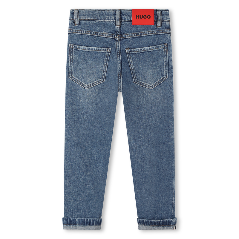 Straight leg 5-pocket jeans HUGO 
                    BOY