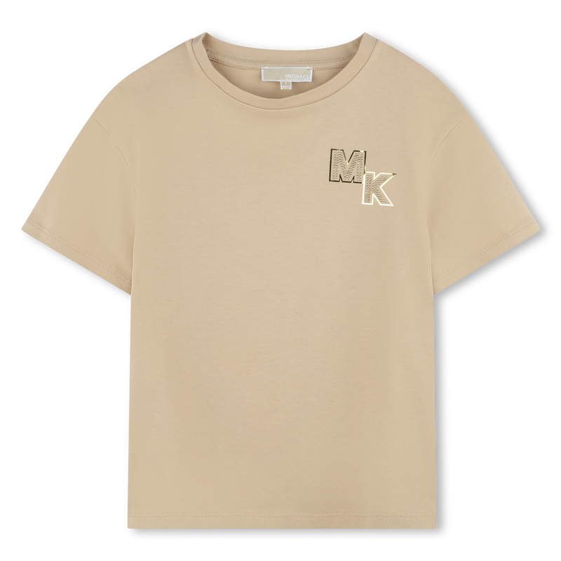 Short-sleeved cotton T-shirt MICHAEL KORS 
                        GIRL