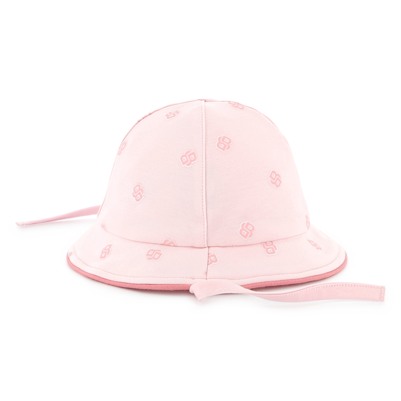 Cotton hat with chin ties BOSS 
                        GIRL