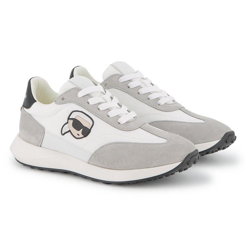 Lace-up low-top sneakers KARL LAGERFELD KIDS 
                        BOY