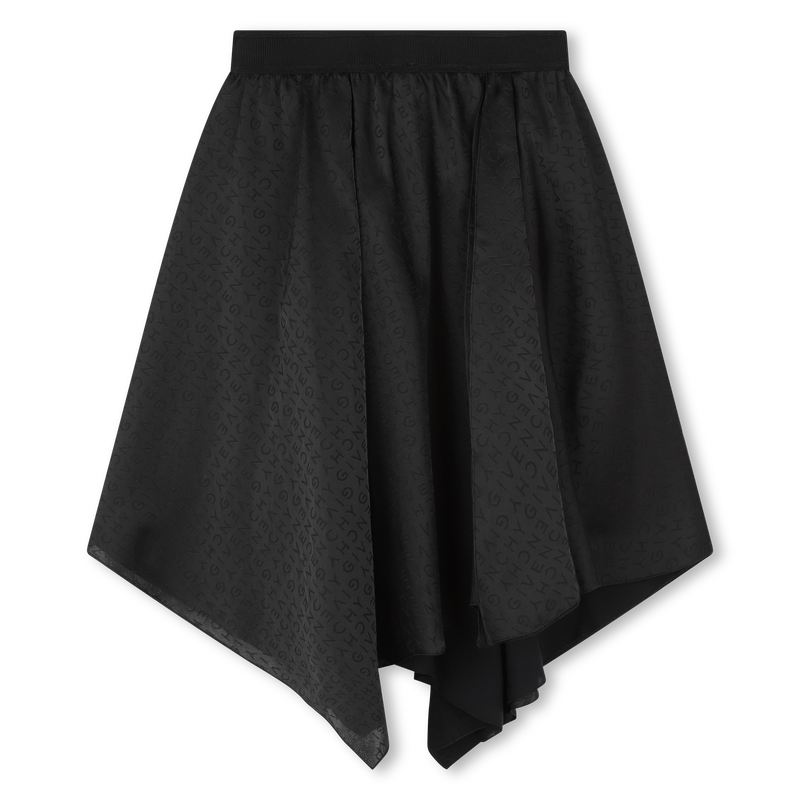 Asymmetric Logo Print Skirt GIVENCHY 
                    GIRL