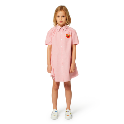 Striped cotton shirt-dress KENZO KIDS GIRL