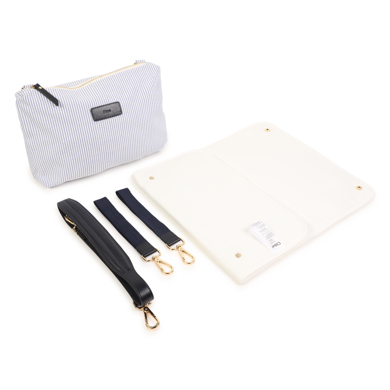 Striped Diaper Bag & Pouch CHLOE 
                        GIRL