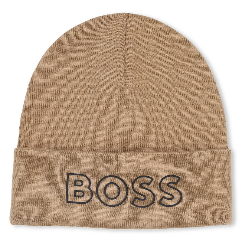 Knitted hat with logo BOSS 
                    BOY