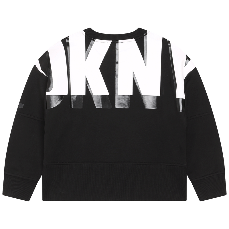 Cotton fleece sweatshirt DKNY 
                    GIRL