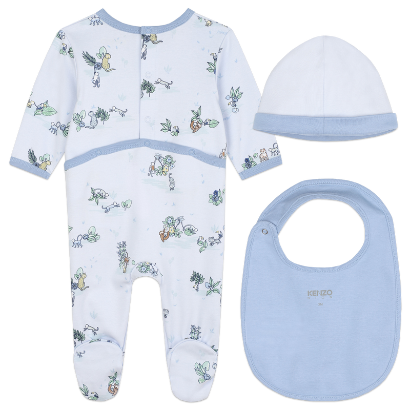 Pajamas, Bib & Hat KENZO KIDS 
                        BOY