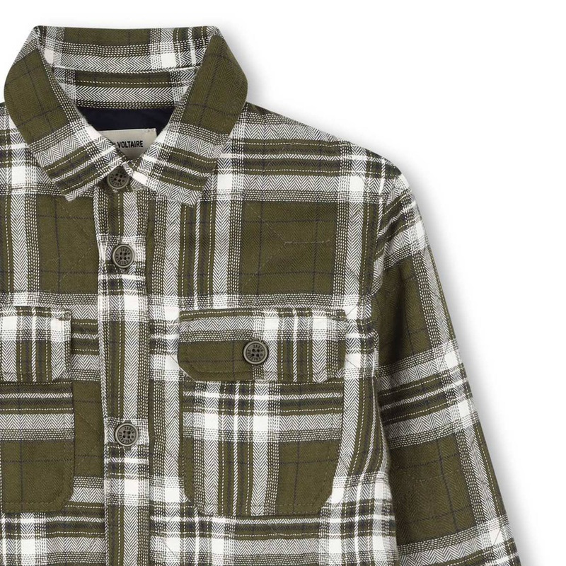 Quilted cotton shirt ZADIG VOLTAIRE 
                        BOY