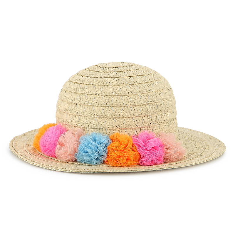 Iridescent pompom sun hat BILLIEBLUSH 
                        GIRL