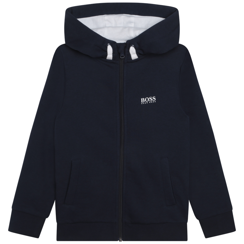 BOSS Hooded zip-up sweatshirt