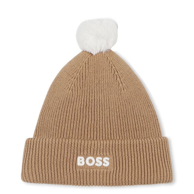 Knitted hat with pompom BOSS 
                    BOY