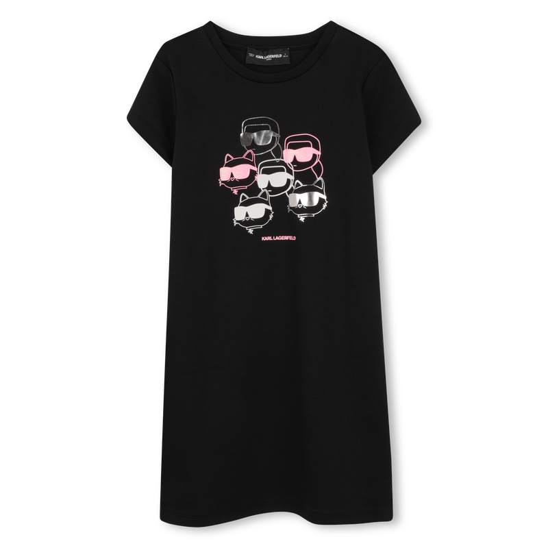 Short-Sleeved Dress KARL LAGERFELD KIDS 
                        GIRL