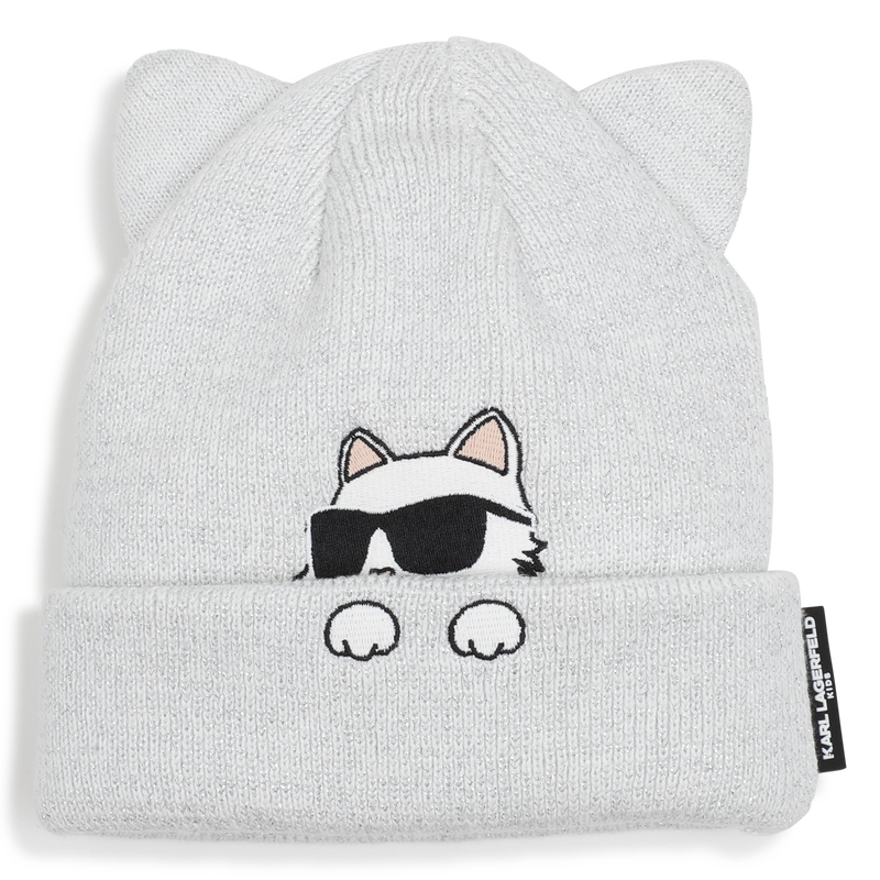 Knitted beanie KARL LAGERFELD KIDS 
                    GIRL