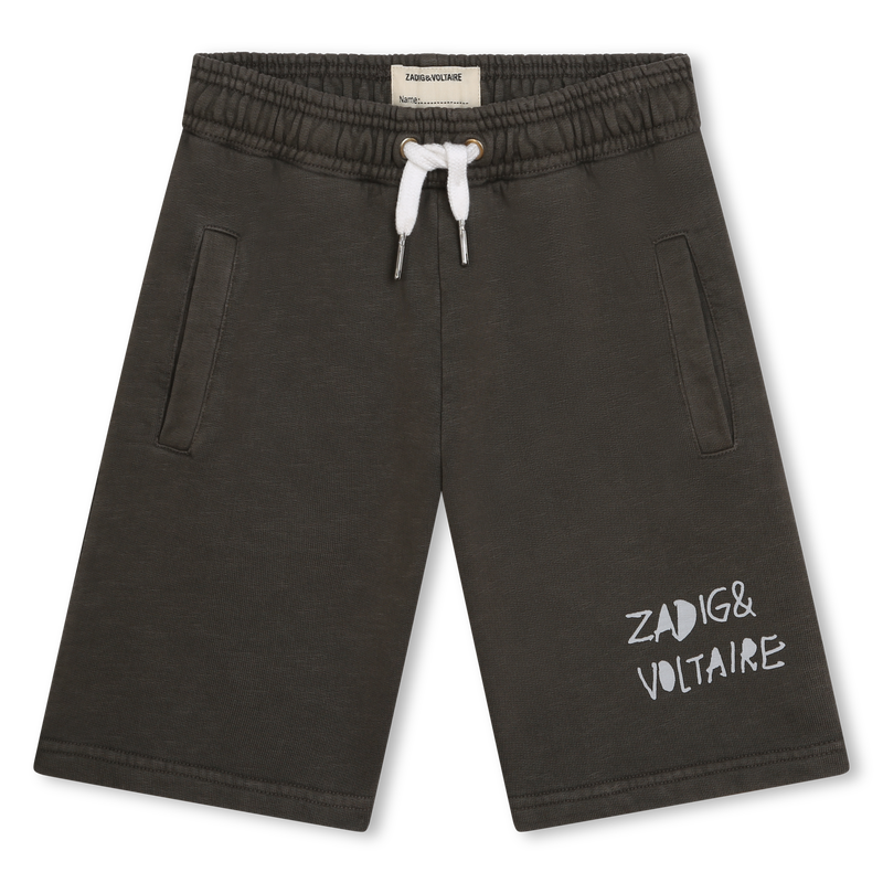Cotton Fleece Bermudas ZADIG & VOLTAIRE 
                    BOY