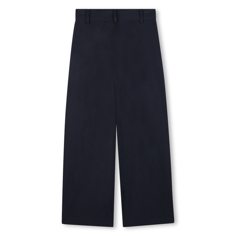 Wide leg twill trousers MICHAEL KORS 
                    GIRL