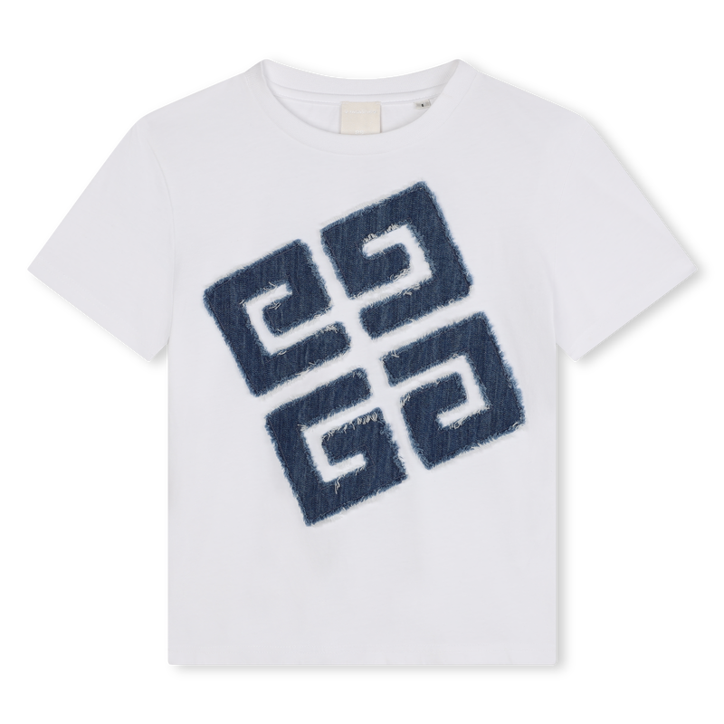 Denim Appliqué T-Shirt GIVENCHY 
                    BOY