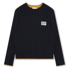 Knit Cotton Sweater, NIGHT, hi-res