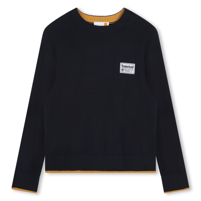 Knit Cotton Sweater TIMBERLAND 
                        BOY