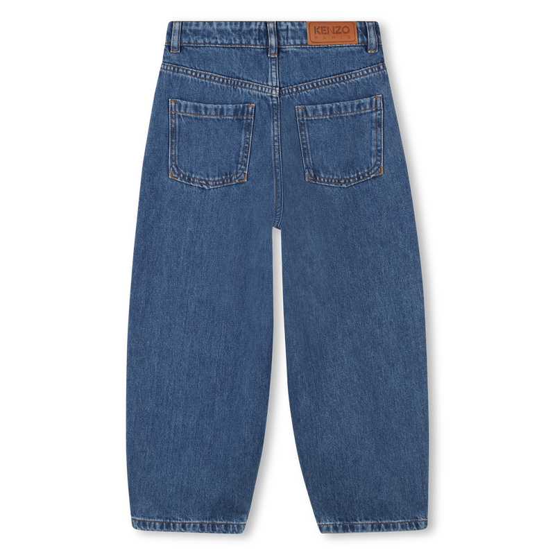 Asymmetrical denim pants KENZO KIDS 
                        GIRL