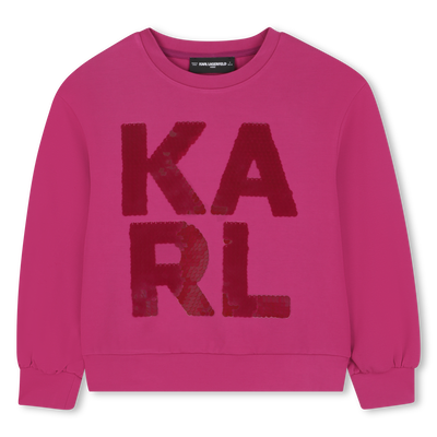 Long-sleeved sweatshirt KARL LAGERFELD KIDS GIRL