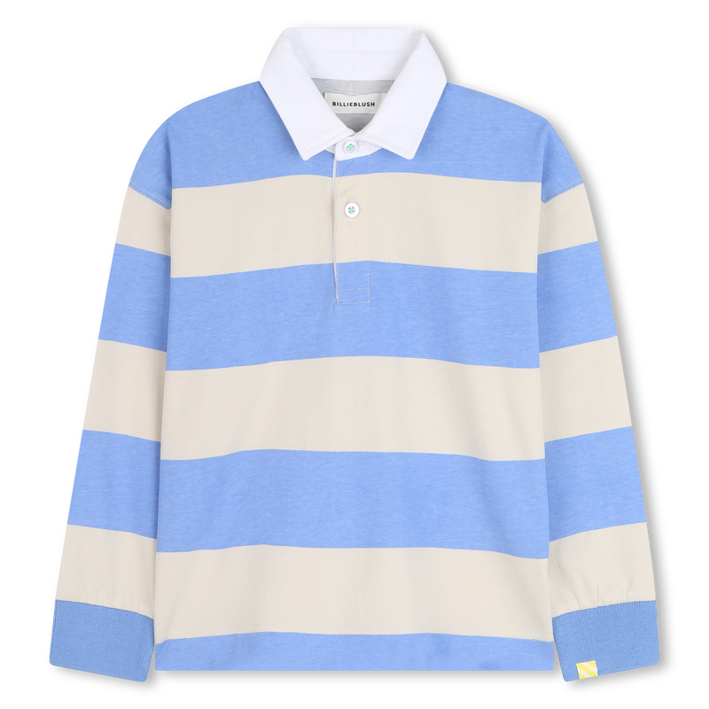 Striped long-sleeved polo shirt BILLIEBLUSH 
                    BOY